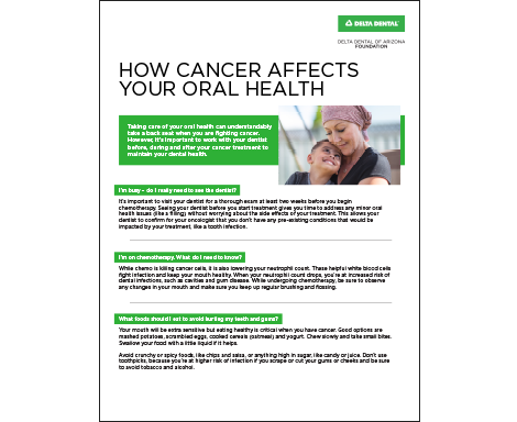 How cancer affects your oral health