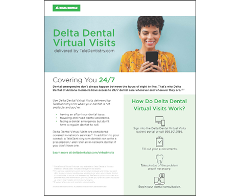 Delta Dental Virtual Visits Flyer