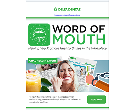 Word of Mouth newsletter example 