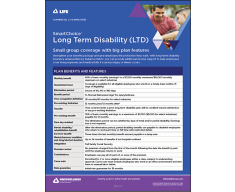 DeltaLife SmartChoice LTD Informational Flyer for Employers