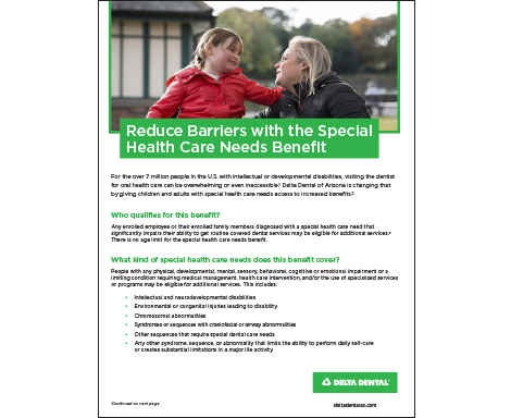 Special Health Care Needs Benefit Fully-Insured Flyer Thumbnail